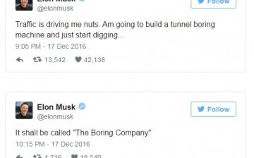 Musk and The Boring Company.                  