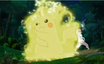 Pikachu is preparing for its next move in 