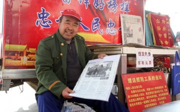 During the last 18 years, Liu Jianguang has already reached 31 regions and provinces in China to promote Lei Feng's philosophy.