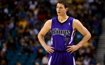 Jimmer Fredette during his stay with the Sacramento Kings in the NBA. 