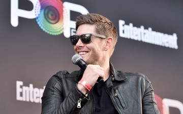 Jensen Ackles speaks onstage during the 'Supernatural' panel at Entertainment Weekly's PopFest at The Reef on October 29, 2016 in Los Angeles, California.