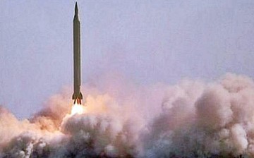 Launch of an Iranian Fajr-3 MRBM.            