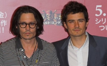 Johnny Depp and Orlando Bloom during 'Pirates of the Caribbean: At World's End' Tokyo Press Conference - Photocall at Park Hyatt Tokyo in Tokyo, Japan.