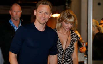 Actor Tom Hiddleston and singer Taylor Swift leave restaurant 'Gemelli Italian' in Broadbeach on the Gold Coast, Queensland. 