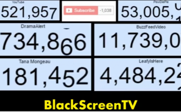 YouTuber BlackScreenTV shows the unsub glitch that affected numerous YouTube channels.