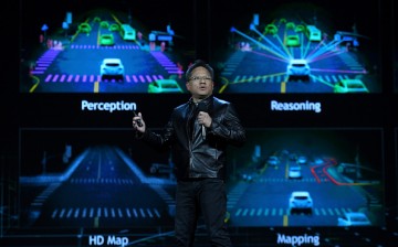 Nvidia Founder, President and CEO Jen-Hsun Huang delivers a keynote address at CES 2017 at The Venetian Las Vegas on January 4, 2017 in Las Vegas, Nevada. 
