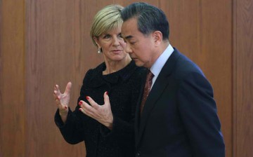 Chinese Foreign Minister Wang Yi discussed with his Australian counterpart Julie Bishop.