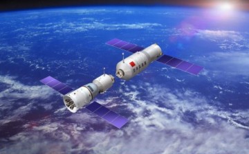 The Tiangong-2 space lab will receive on-orbit transfer of liquid propellant from Tianzhou-1.