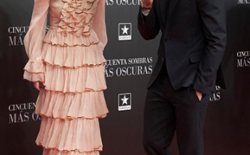 Actress Dakota Johnson and actor Jamie Dornan attend 'Fifty Shades Darker' (Cincuenta Sombras Mas Oscuras) premiere at the Kinepolis cinema on February 8, 2017 in Madrid, Spain.