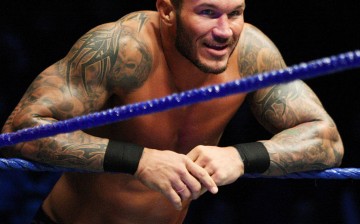  'The Viper' Randy Orton leans on the ropes during the WWE Smackdown Live Tour at Westridge Park Tennis Stadium on July 08, 2011 in Durban, South Africa.