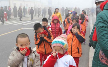 Children's health is compromised by the bad air quality in China's major cities.