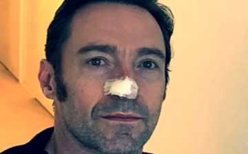 Hugh Jackman took a snapshot of his recently treated skin cancer.