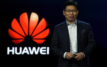 CEO of Huawei Consumer Business Group Richard Yu delivers a keynote address at CES 2017.