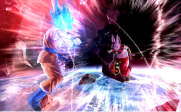 Son Goku and Champa size up each other in 'Dragon Ball Xenoverse 2.'