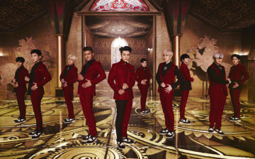 Super Junior in a still from their hit song, 