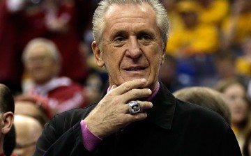  Pat Riley looks on during the East Regional Round of the 2013 NCAA Men's Basketball Tournament at Verizon Center.