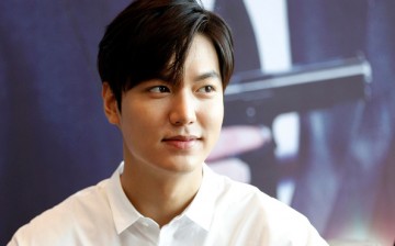 South Korean model and actor Lee Min Ho attends a press conference for the new movie 'Bounty Hunters' on June 24, 2016 in Fuzhou, Fujian Province of China. 