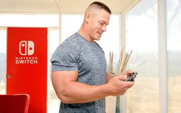 WWE superstar John Cena hosts Nintendo Switch in Unexpected Places for the Nintendo Switch system on Feb. 23, 2017 at Blue Cloud Movie Ranch in Santa Clarita, California. 