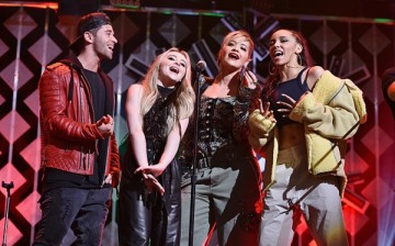 Jake Miller, Sabrina Carpenter, Rita Ora and Tinashe perform onstage during Z100's Jingle Ball 2016 at Madison Square Garden on December 9, 2016 in New York, New York.