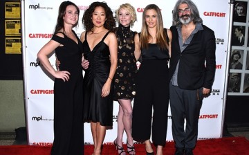 Gigi Graff, Sandra Oh, Anne Heche, Alicia Silverstone and Onur Tukel attend the premiere of Dark Sky Films' 'Catfight' at Cinefamily on March 2, 2017 in Los Angeles, California.