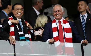 Premier Li Keqiang and Australian PM Malcolm Turnbull