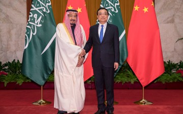 Saudi Arabia's King Salman and Chinese Premier Li Keqiang 