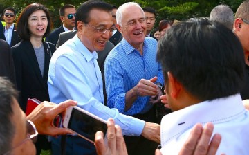 Chinese Premier Li Keqiang with Australian PM Turnbull
