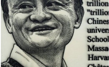 A painting of Jack Ma was sold at Sotheby's Hong Kong.