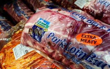 Farmland pork products, a brand owned by Smithfield Foods Inc, on sale at a supermarket in China.