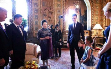 Presidential daughter Ivanka Trump's children, Arabella and Joseph, serenaded President Xi Jinping during his visit to Florida.