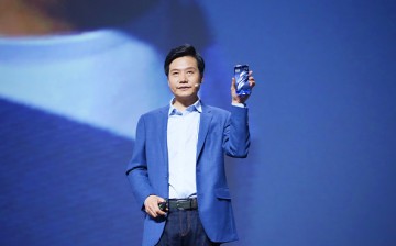Xiaomi CEO Lei Jun makes a speech during the launch event of Mi 6 smartphone at Beijing University of Technology on April 19, 2017 in Beijing, China. 