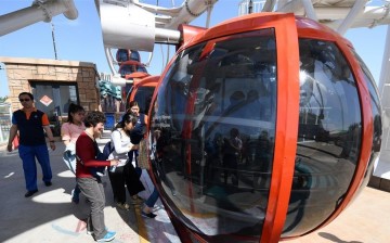 New Ferris Wheel at Shijingshan Amusement Park in Beijing