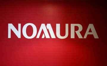 A logo of Nomura Holdings is pictured in Tokyo, Japan,