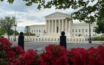 A general view of the United States Supreme Court in Washington, U.S.