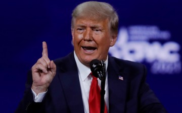 Former U.S. President Donald Trump speaks at the Conservative Political Action Conference (CPAC) in Orlando, Florida, U.S.