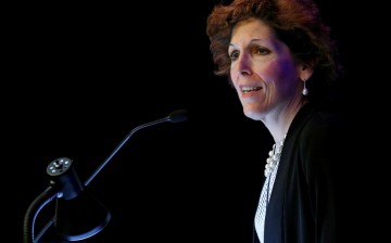 Cleveland Federal Reserve President and CEO Loretta Mester gives her keynote address at the 2014 Financial Stability Conference in Washington 