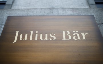 The logo of Swiss private bank Julius Baer is seen at a branch office in Zurich, Switzerland