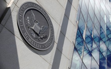 The seal of the U.S. Securities and Exchange Commission (SEC) is seen at their headquarters in Washington, D.C., U.S.