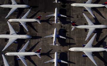 Delta Air Lines passenger planes are seen parked due to flight reductions made to slow the spread of coronavirus disease (COVID-19), at Birmingham-Shuttlesworth International Airport in Birmingham, Alabama, U.S