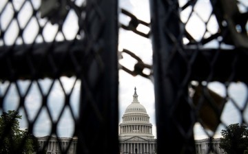  A security fence surrounds the U.S. Capitol in Washington, U.S.