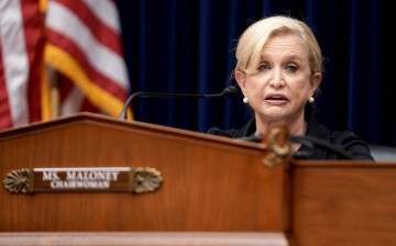 Chairwoman Carolyn Maloney (D-NY) delivers an opening statement during a hearing before the US House of Representatives Committee on Oversight and Reform focused on the cost of prescription drugs, in the U.S. Capitol, in Washington, U.S.,