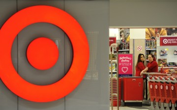 Employees work at a Target store at St. Albert, Alberta