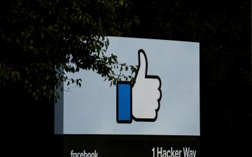 The entrance sign to Facebook headquarters is seen in Menlo Park, California,