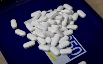 Tablets of the opioid-based Hydrocodone at a pharmacy in Portsmouth, Ohio,