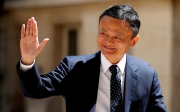 Jack Ma, billionaire founder of Alibaba Group, arrives at the 