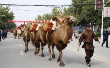 The Silk Road Cultural Journey in Jingyang, Shaanxi Province, Sept. 19, 2014. The Silk Road economic belt is an apparatus used by China to help boost its economy as well as its neighboring countries'.