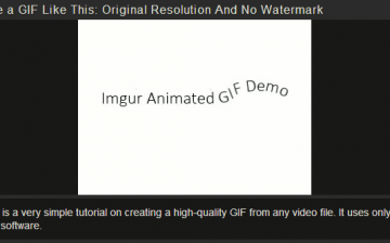 Imgur VIdeo to GIF Tool
