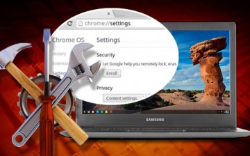 Chromebooks remote locking security feture is now available on Chrome 40+.