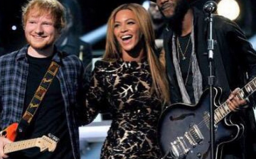 Ed Sheeran with Beyonce and Gary Clark Jr. 