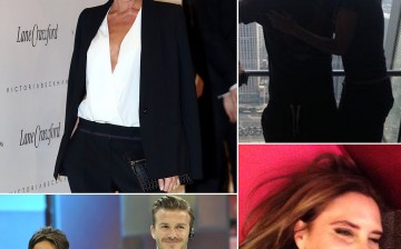 Victoria Beckham joins David Beckham in China.